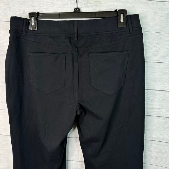 Lands End Womens size XL Petite 18 Pull On Pants Black Stretch - Picture 5 of 9